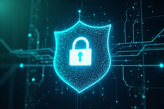 Imagine abstractă a securității cibernetice